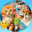 Round Jigsaw Puzzle Collect Pictures with Cute Kittens